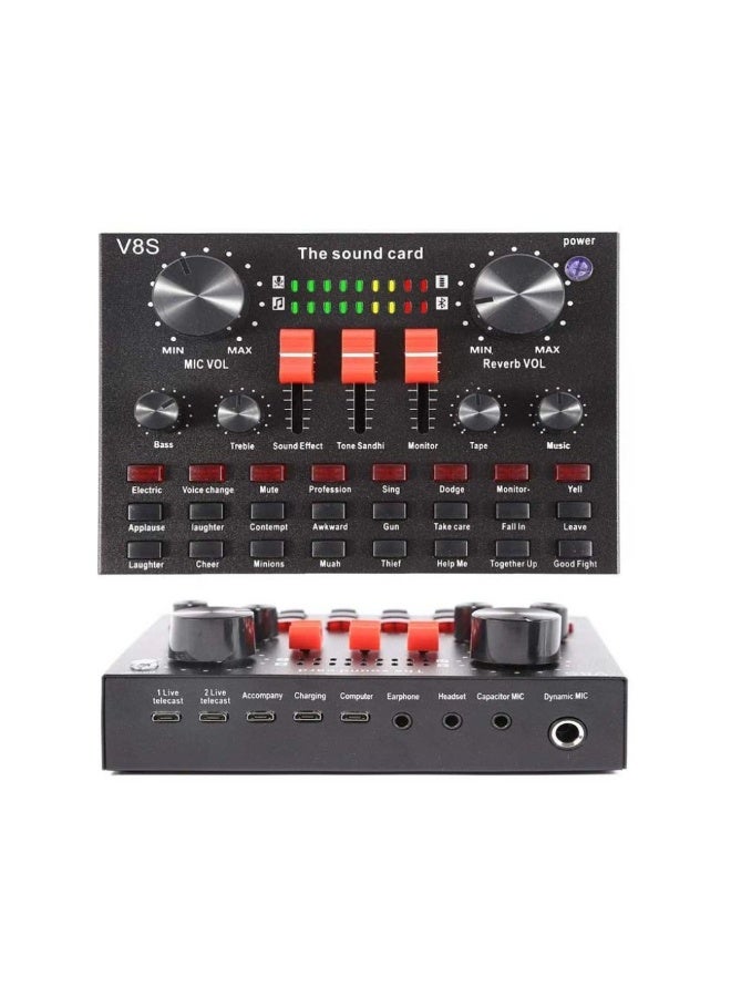 ACLIX Professional Condenser Microphone With V8s Sound Card & Microphone stand - Image 2